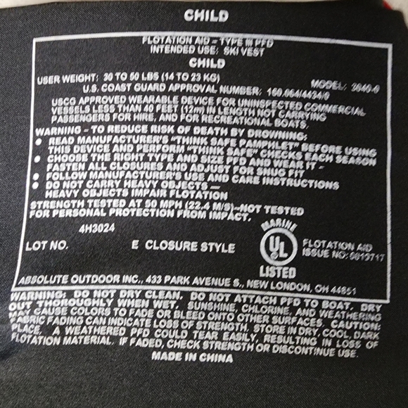 Kids Life Vest - Picture 4 of 5